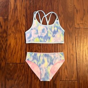 Zyia tie dye two piece swimsuit